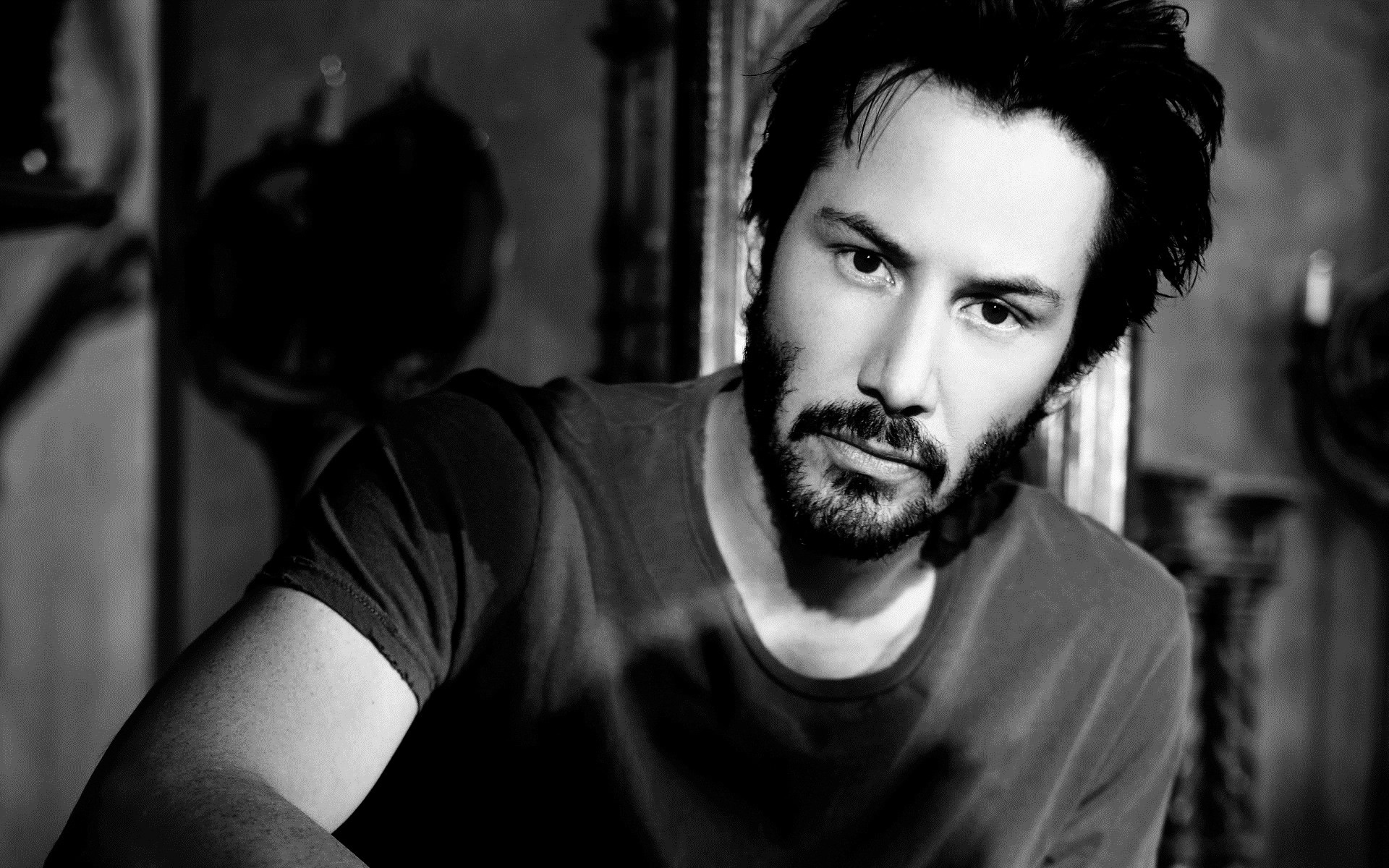 actors portrait man one adult monochrome street music male actor black and white keanu charles reeves