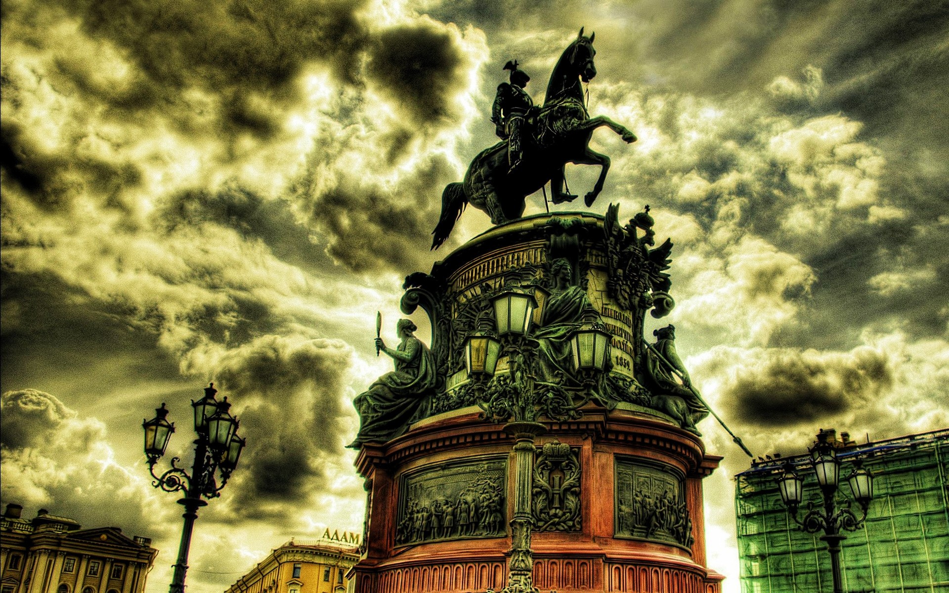 rosja architektura podróże statua miasto niebo stara sztuka rzeźba dom pomnik miejski na zewnątrz sankt petersburg drch