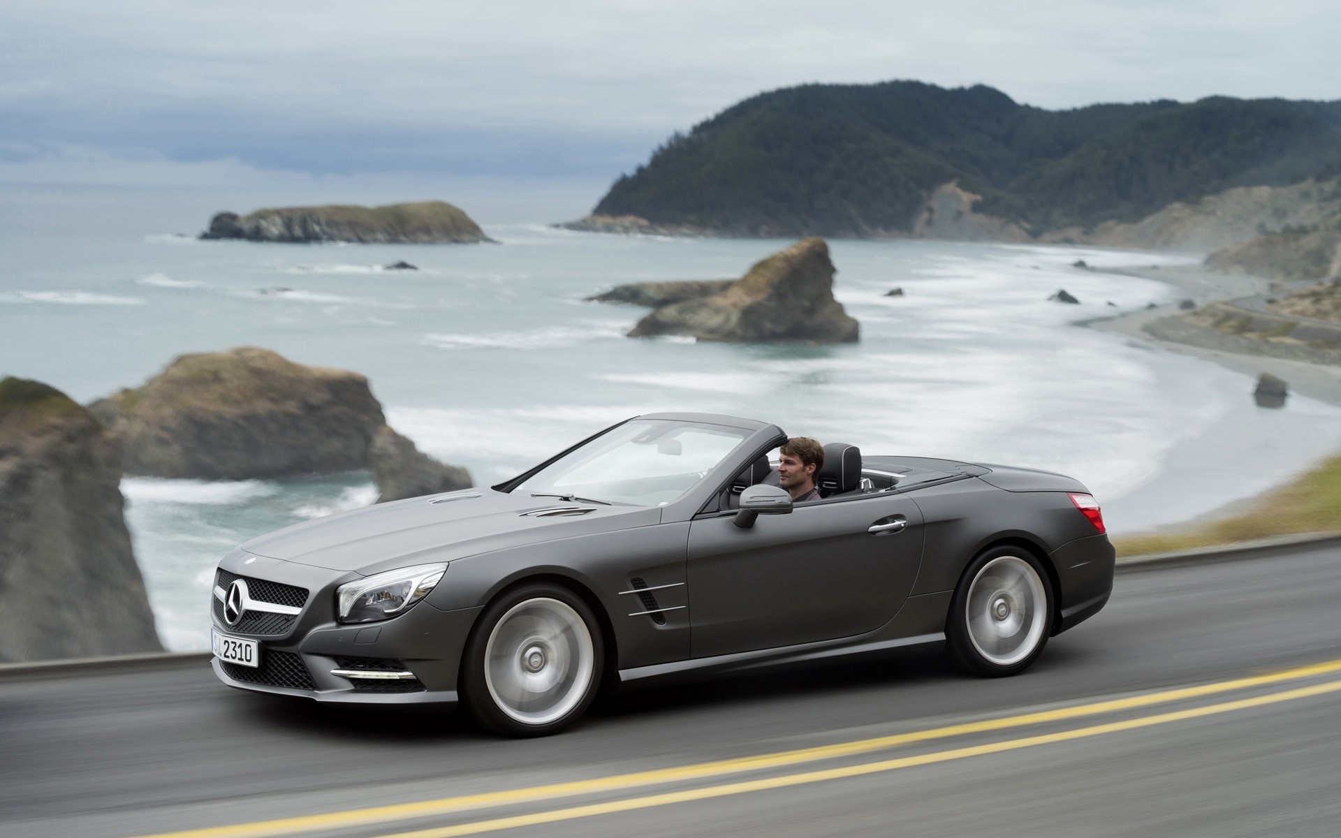 mercedes-benz coche playa océano viajes mar mar mercedes-benz sl 2012 mercedes-benz sl