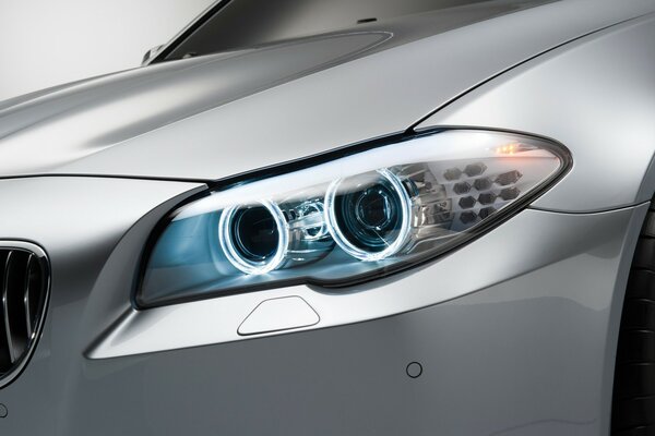 BMW car with xenon headlights