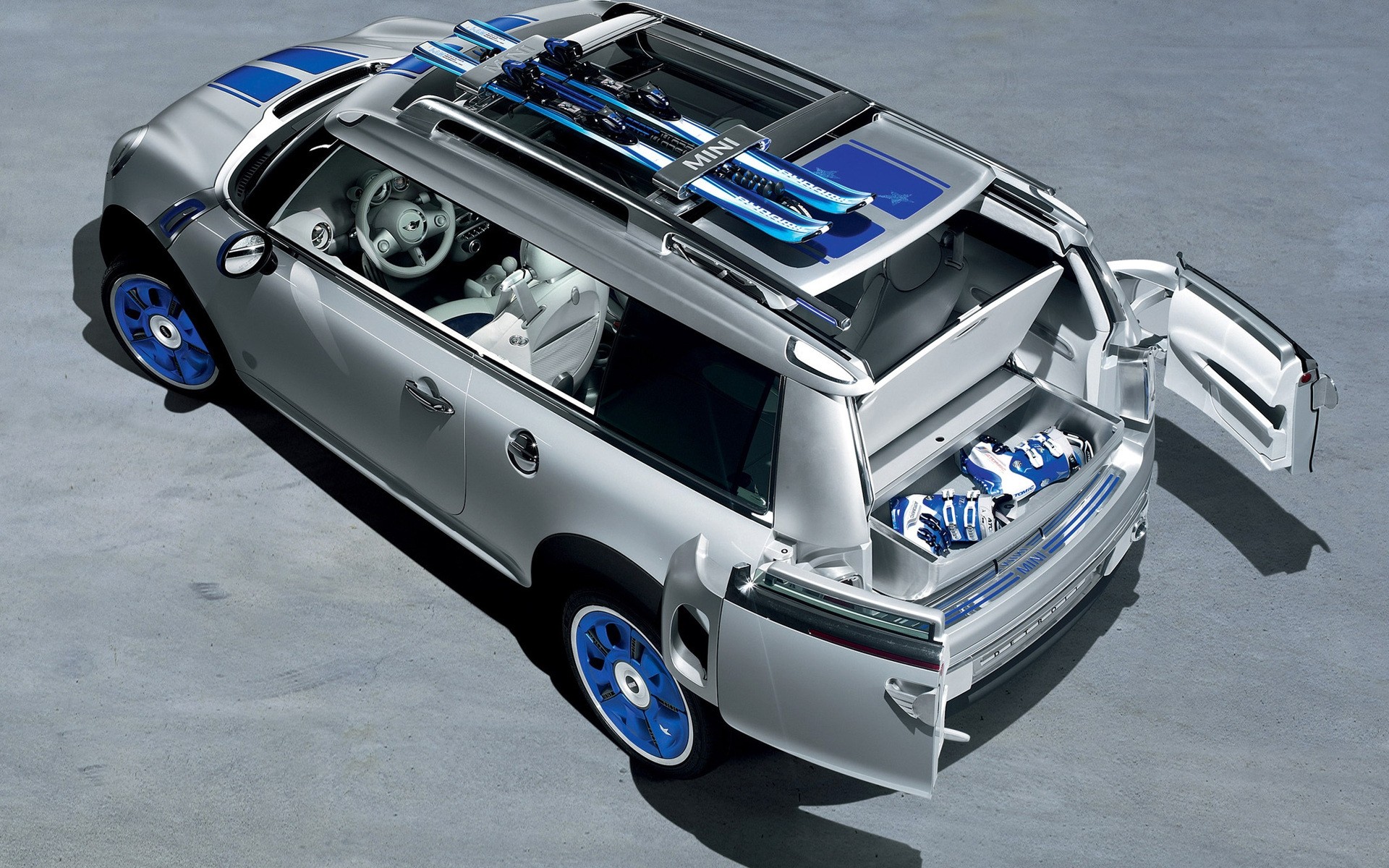 mini vehicle car transportation system machine drive power chrome fast mini cooper concept