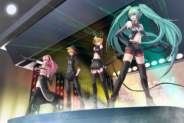 Koncert Muzyka vocaloid MIKU Luka Rin Len piosenka anime