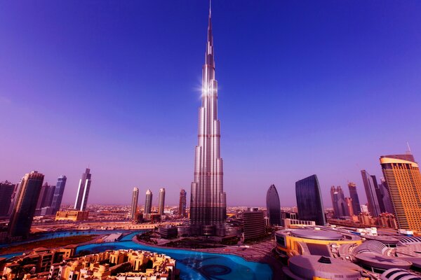 独特的建筑和阿联酋最高的摩天大楼