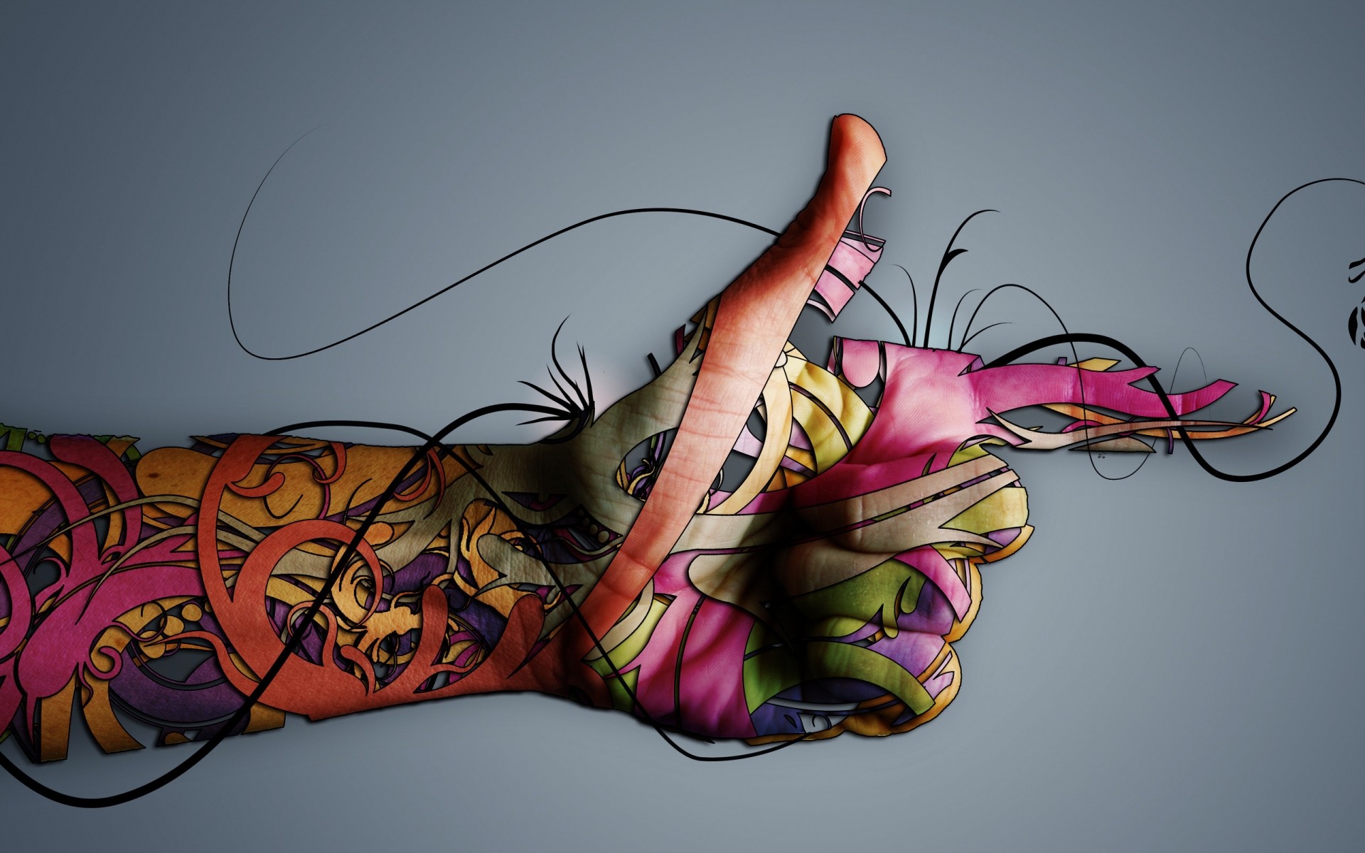 photo manipulation woman desktop illustration art girl shape hand graphic adult color