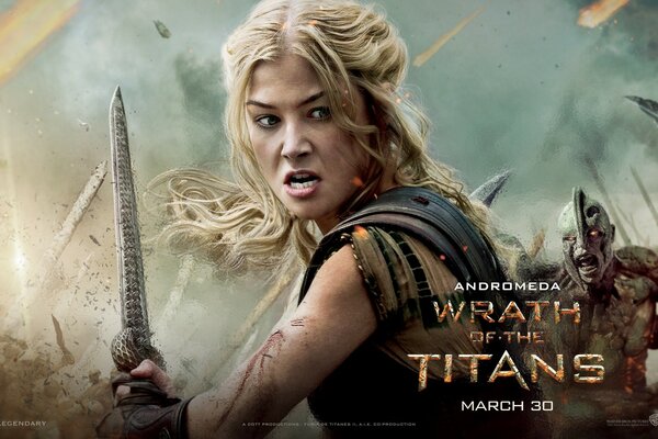 Affiche du film sur les Titans avec l image d Andromède