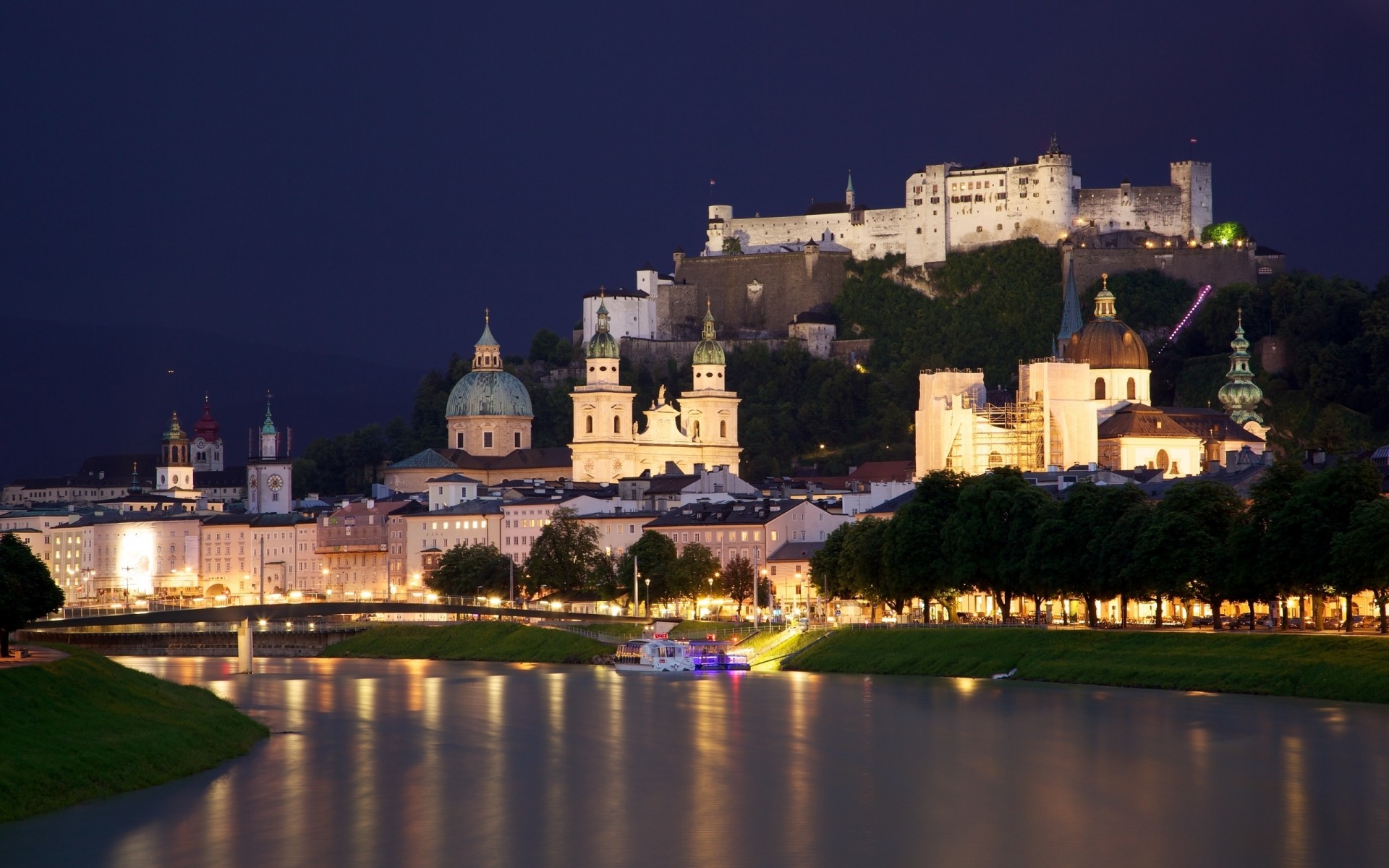 andere städte architektur reisen schloss wasser fluss stadt im freien haus abend reflexion himmel dämmerung kirche hintergrundbeleuchtung salzach kapelle brücke landschaft kathedrale