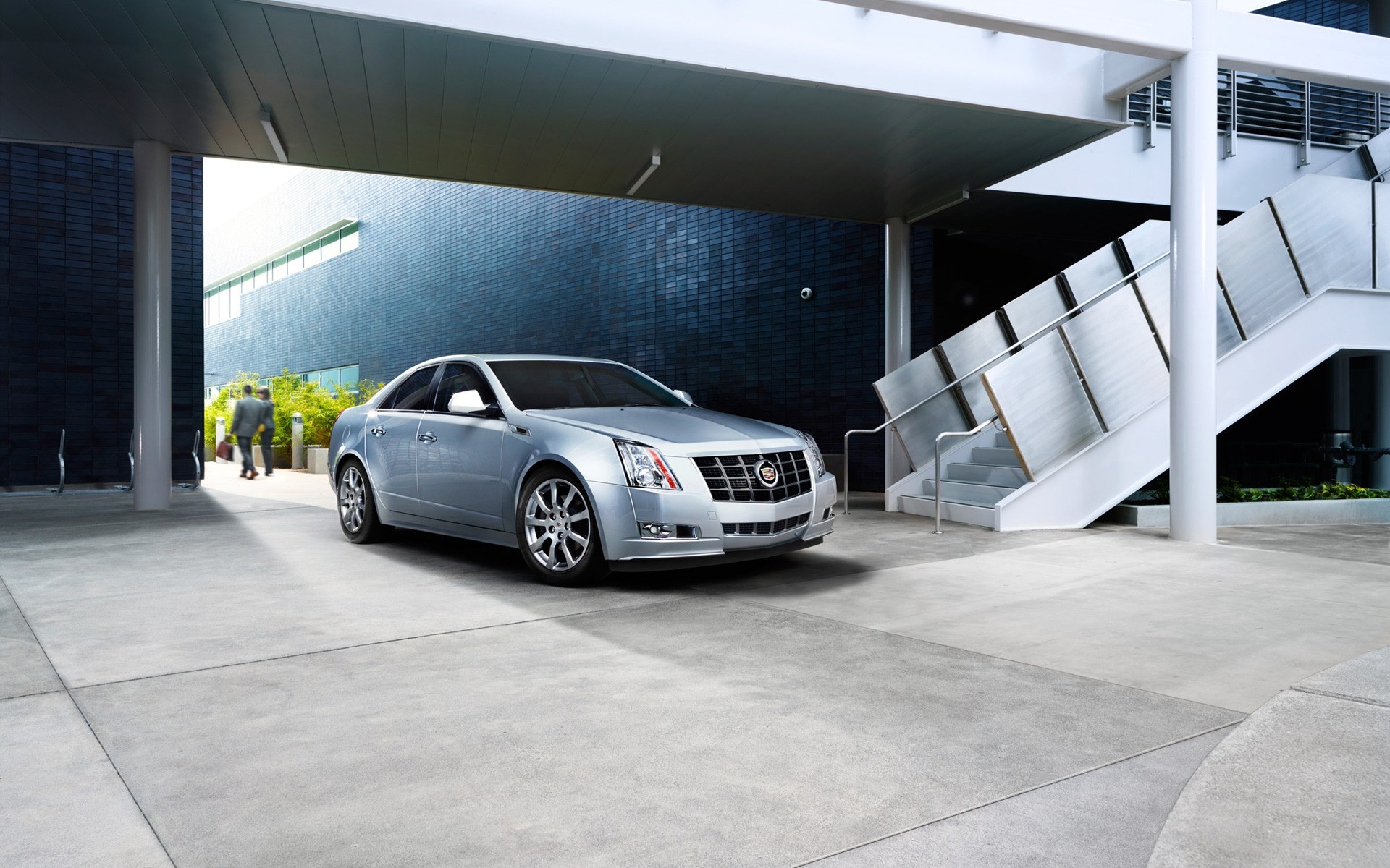 cadillac car transportation system modern road vehicle pavement urban architecture cadillac cts