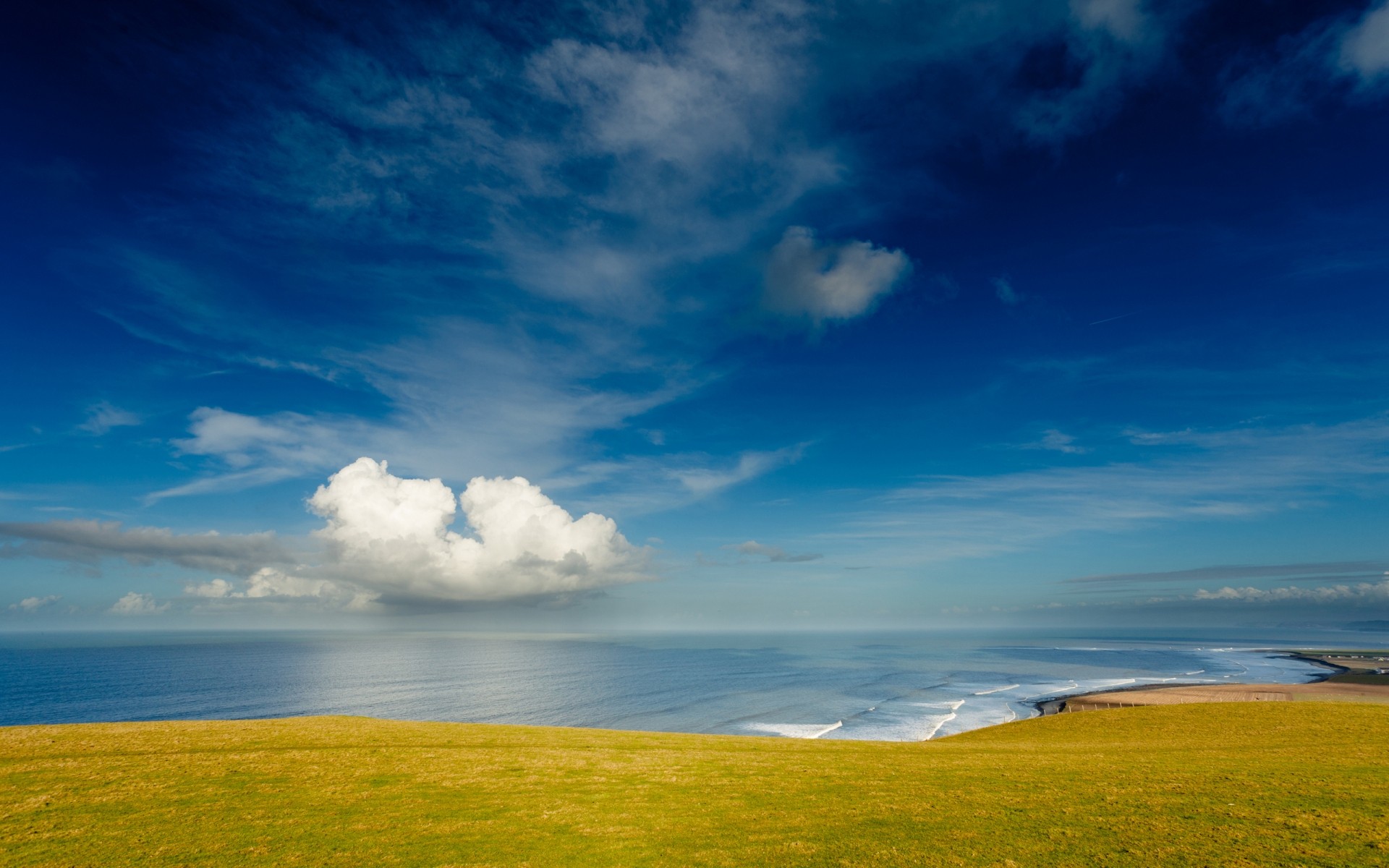 landschaft himmel im freien natur sommer landschaft gutes wetter gras sonne wasser sonnenuntergang reisen meer feld blau