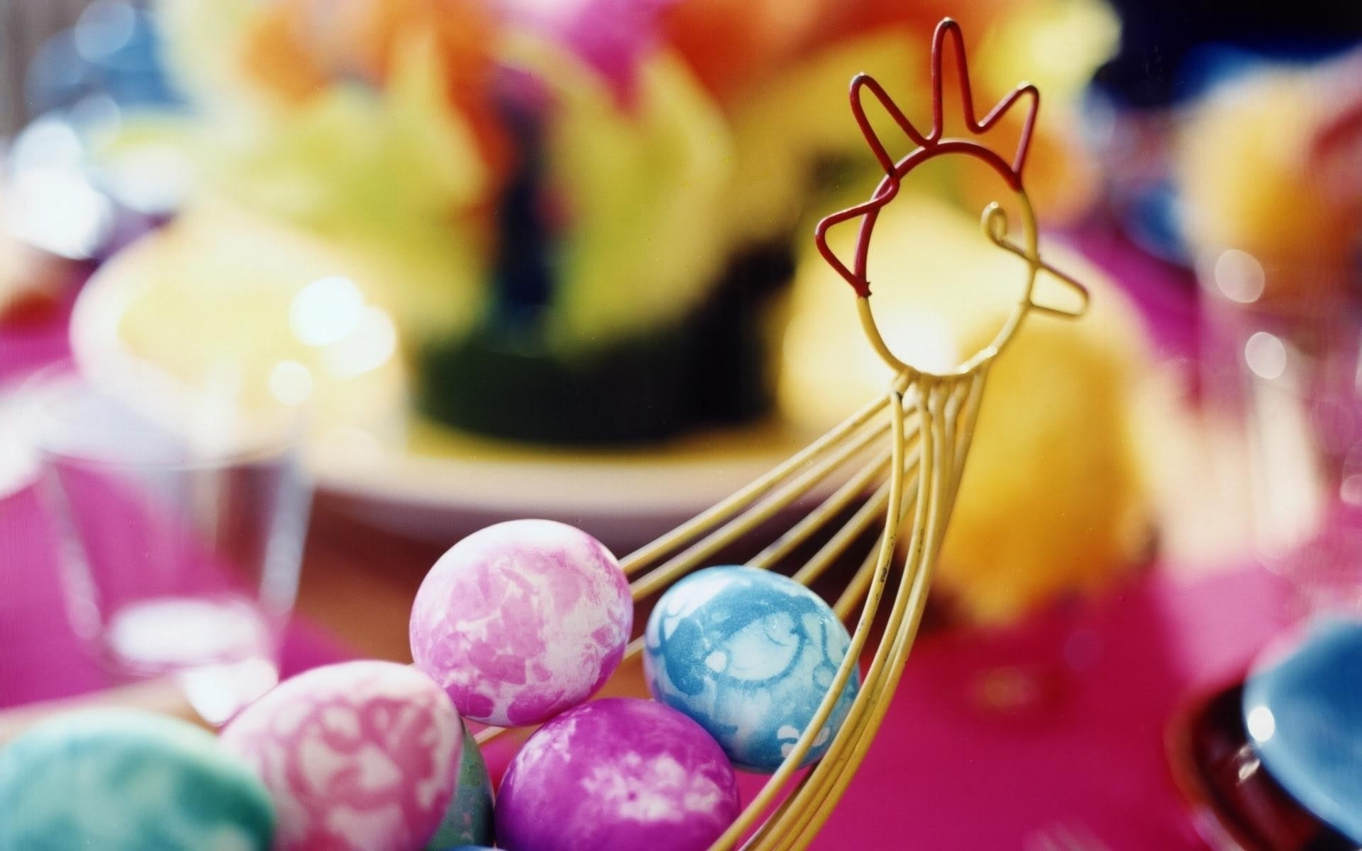 easter celebration decoration candle christmas color food table vahation egg background