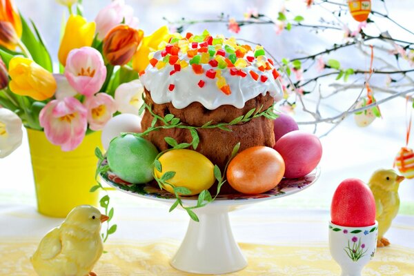 Belle table de Pâques