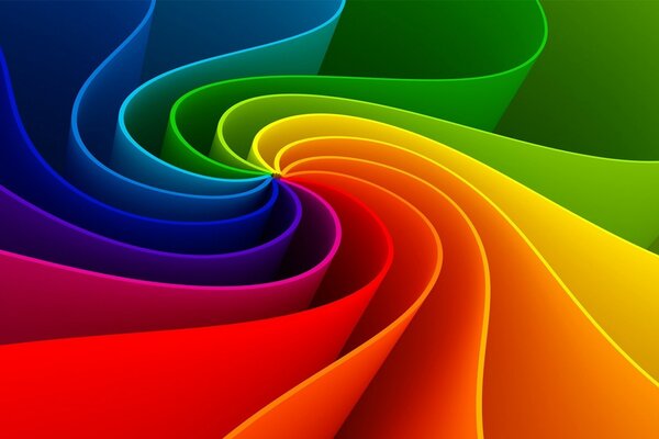 3D illustration of different colors for the desktop