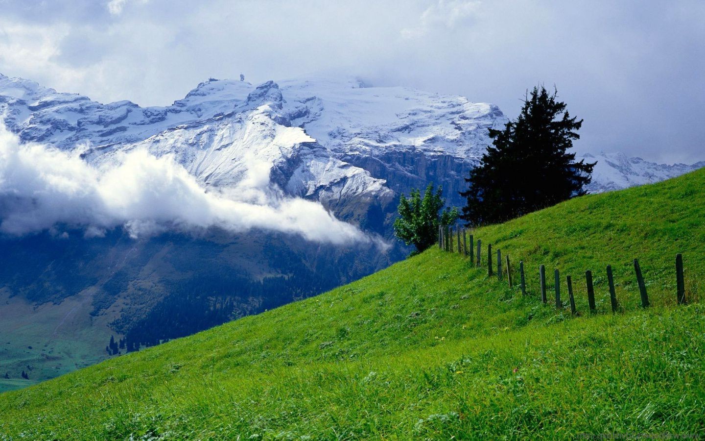 mountains mountain landscape nature snow sky outdoors summer travel hill scenic grass valley wood