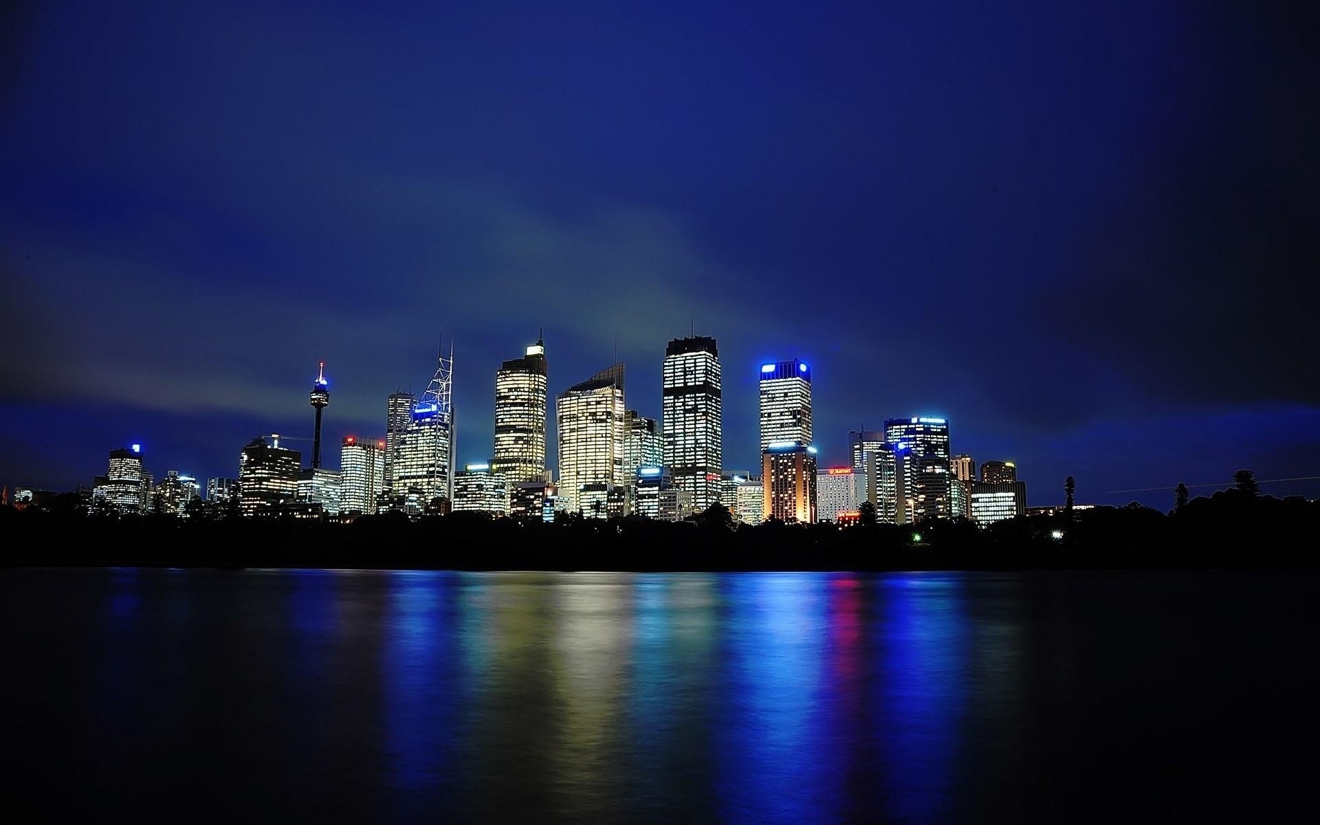 australia ciudad skyline ciudad arquitectura centro de la ciudad crepúsculo rascacielos río agua cielo noche reflexión casa paseo marítimo puesta de sol oficina viajes puerto negocio puente