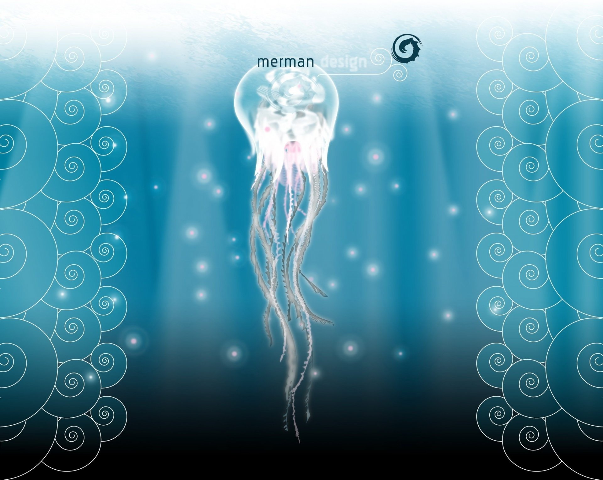 под водой медуза узоры водоплавающие рисунки