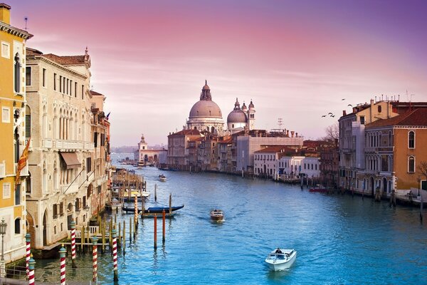 Katara floating on blue water in Venice