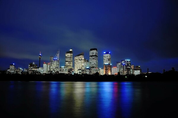 Ciudad australiana desde un ángulo interesante