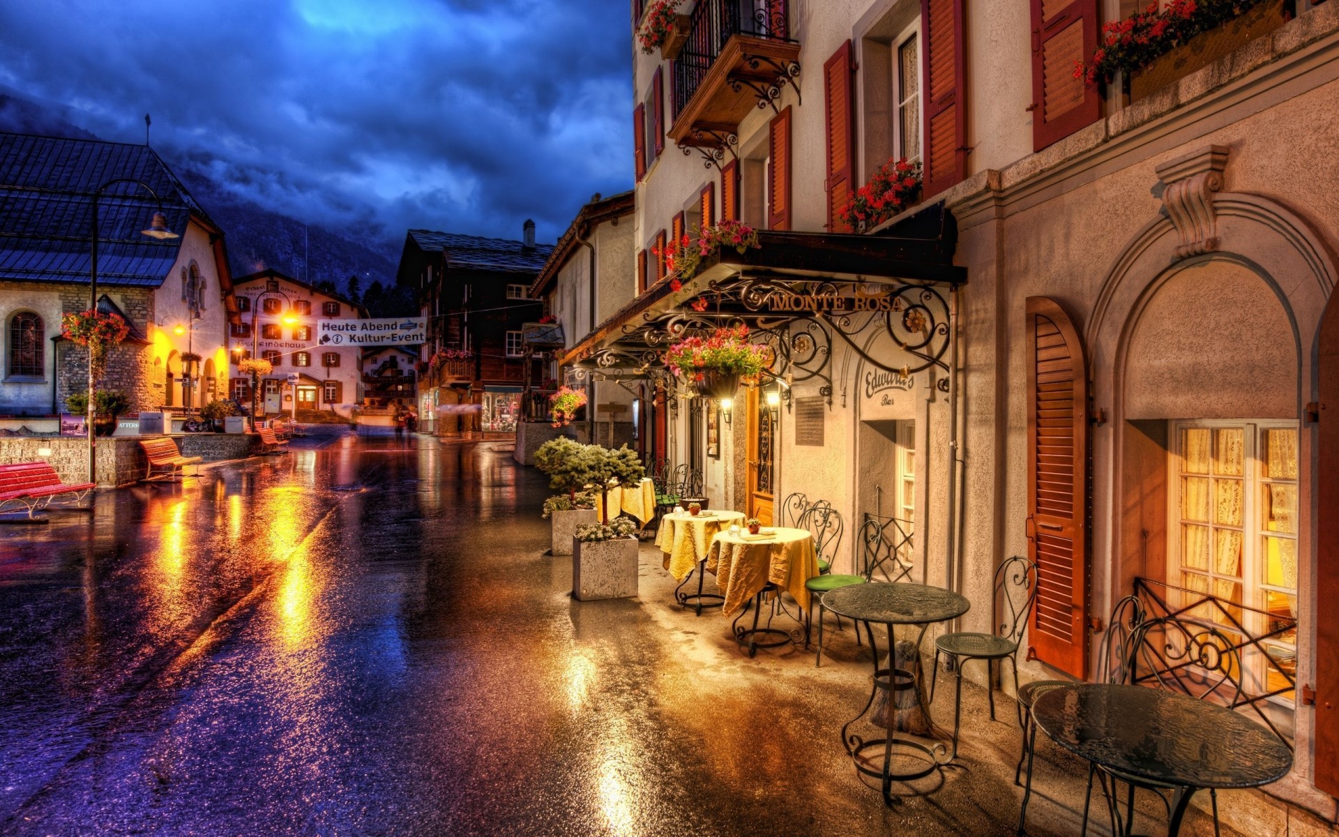 other city architecture travel house city building tourism evening street town outdoors light vacation urban hdr