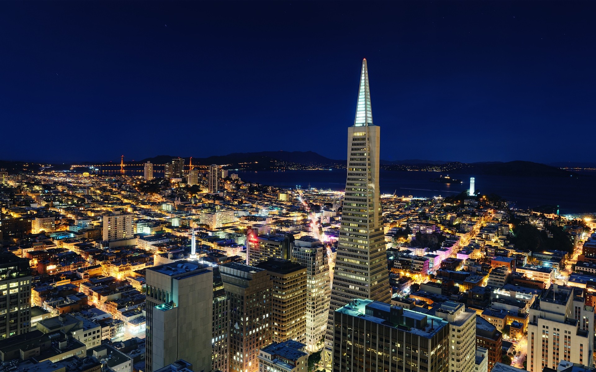 stati uniti città città architettura viaggi skyline crepuscolo casa grattacielo urbano illuminato cielo sera spettacolo panoramico all aperto tramonto centro città torre punto di riferimento california stati uniti bna luce