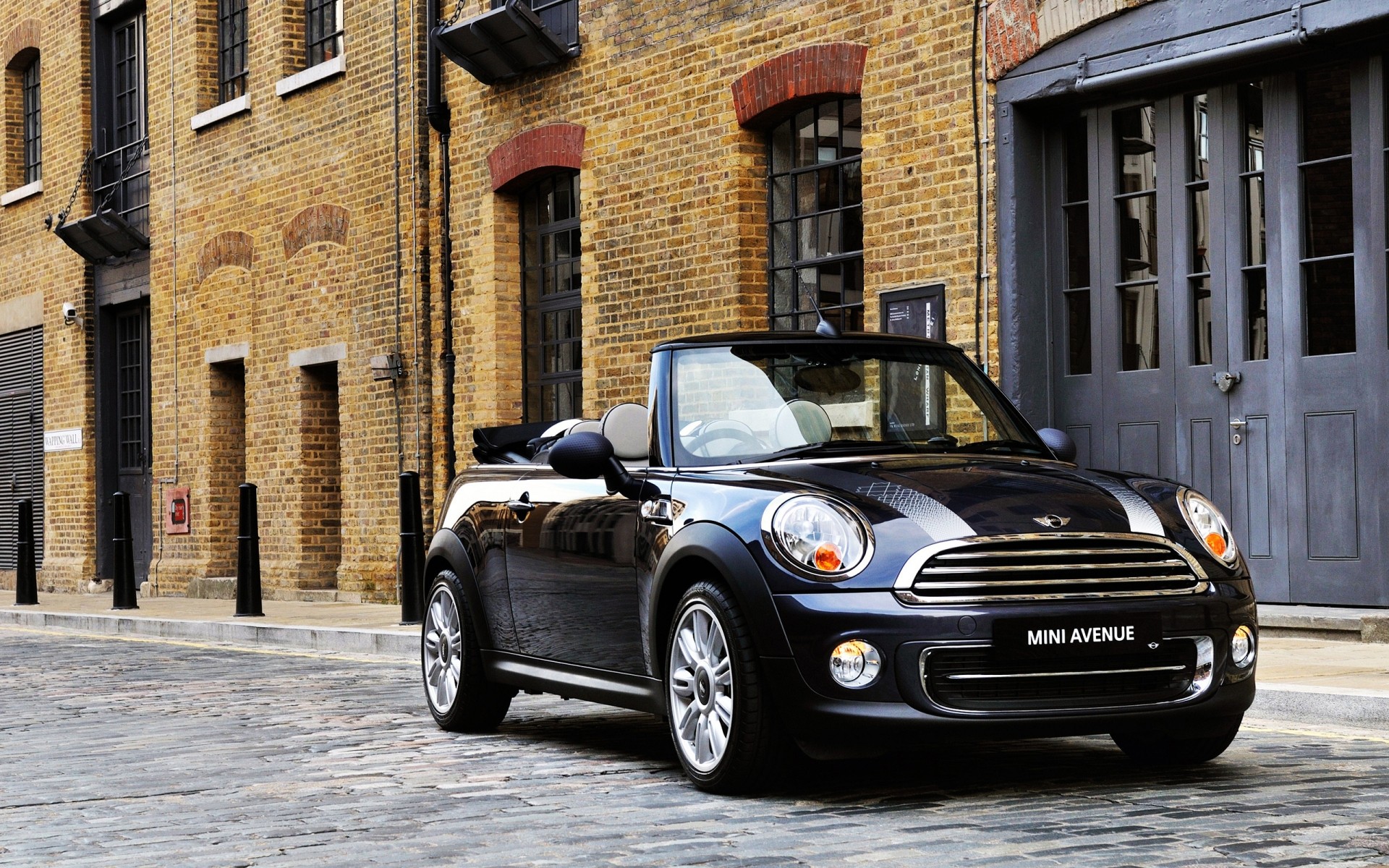 mini car street vehicle pavement classic city road mini cooper cabrio