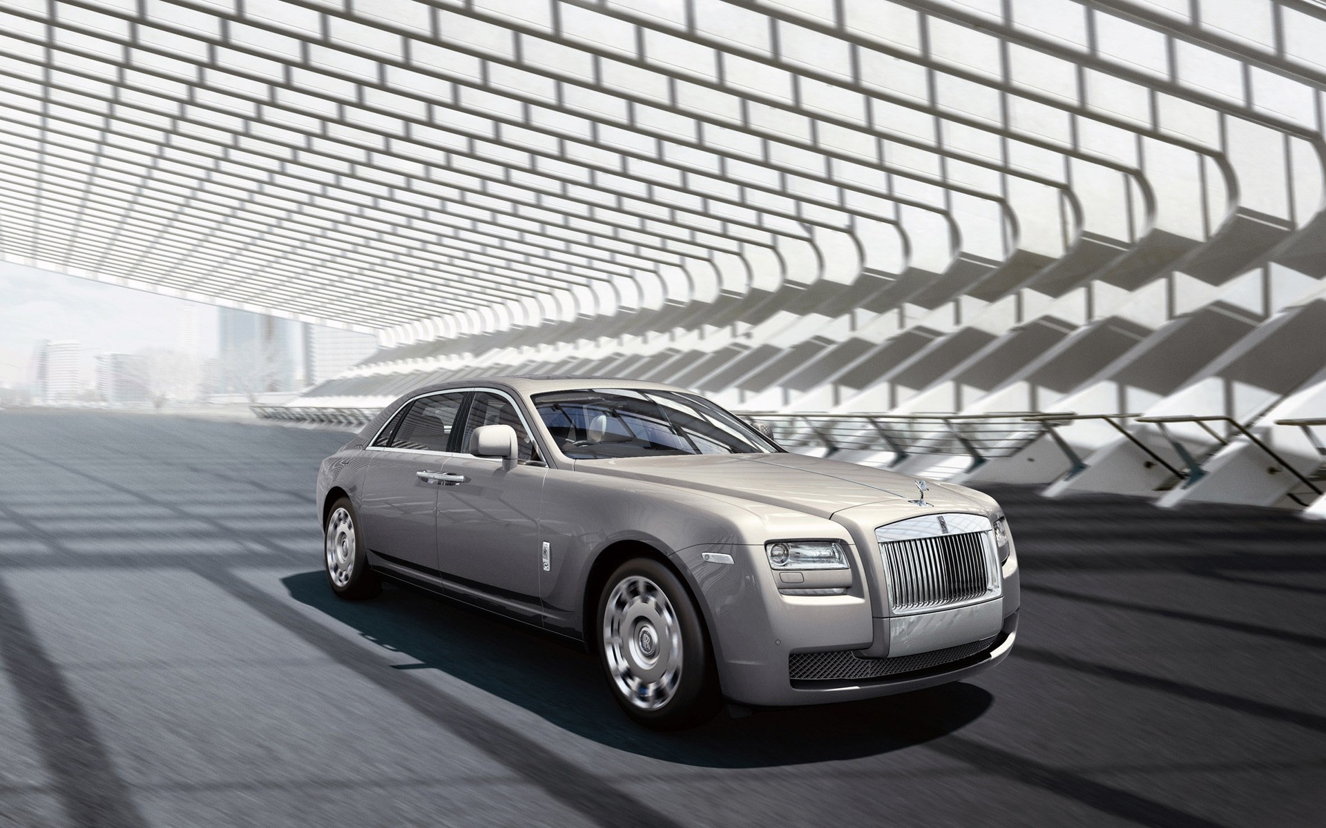 rolls royce carro pavimento rápido sistema de transporte asfalto carro borrão