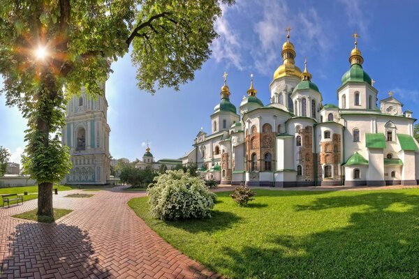 Summer Cathedral in the bright sun