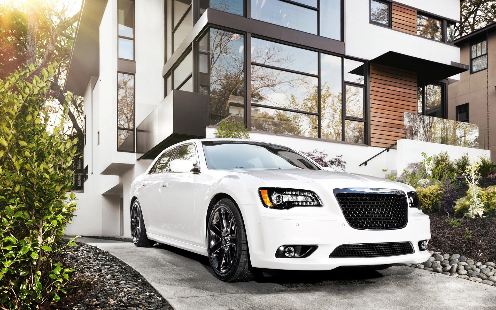 chrysler car luxury classic architecture street chrysler 300 srt8