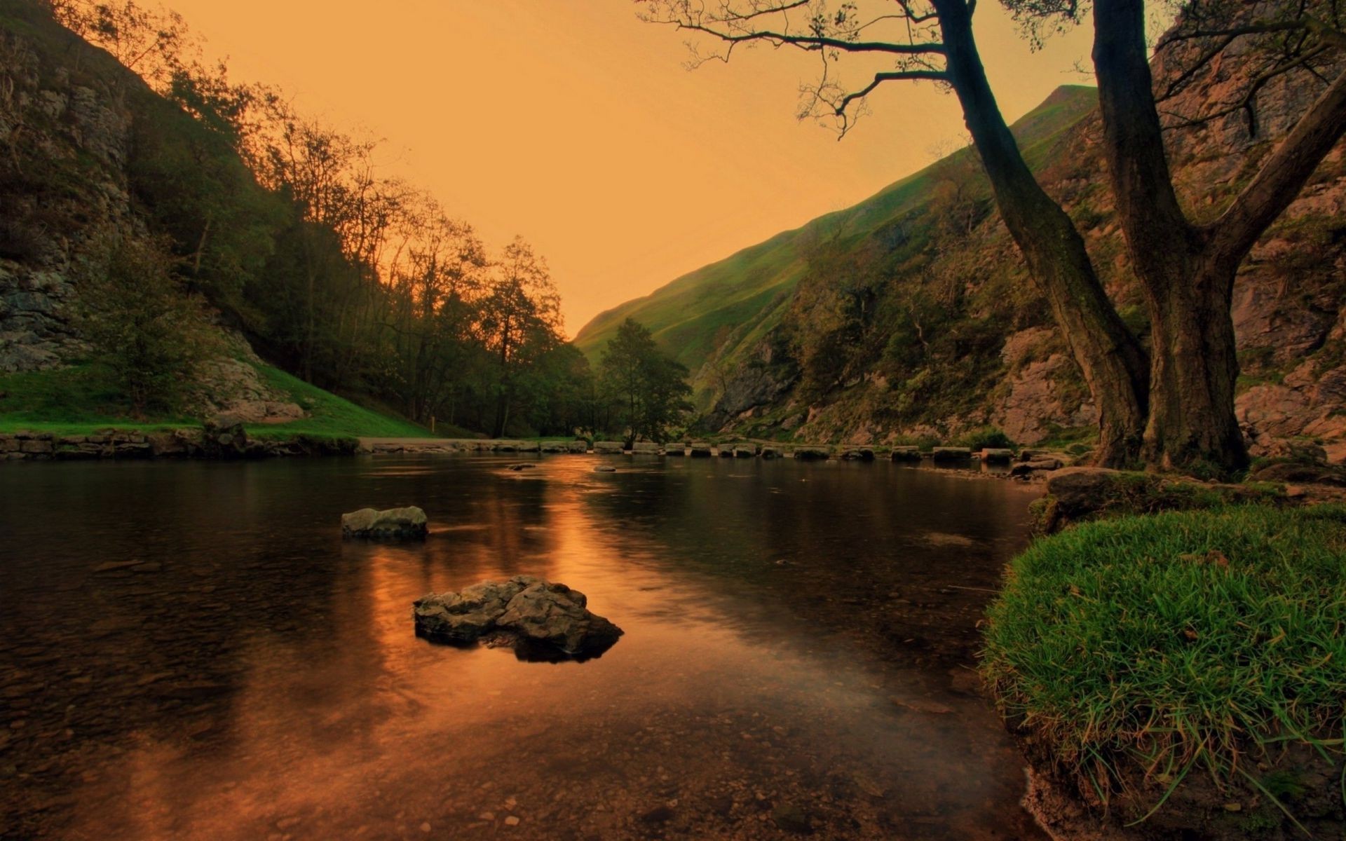 forêt eau rivière arbre paysage voyage nature coucher de soleil bois à l extérieur aube lac soirée scénique montagne automne