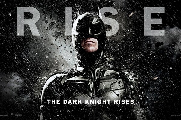 Film The Dark Knight Revival. Batman Nahaufnahme