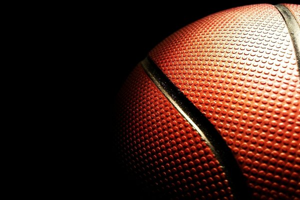 Basketball close-up