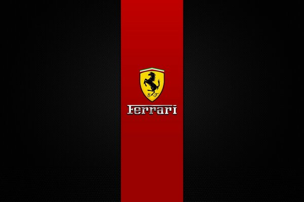 Diseño gráfico de la bandera de ferrari