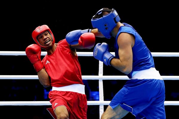 Concurso de lucha de boxeadores en los juegos Olímpicos