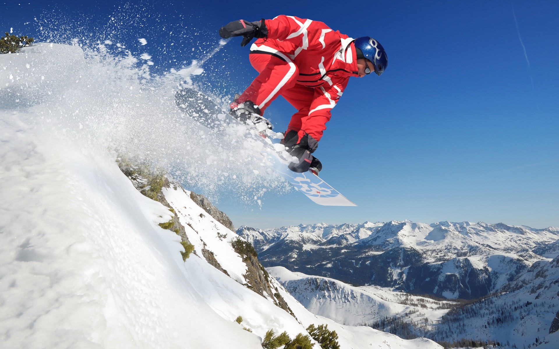 snowboard schnee winter resort skifahrerin berge abenteuer kälte erholung sport aktion weiß rot tafel