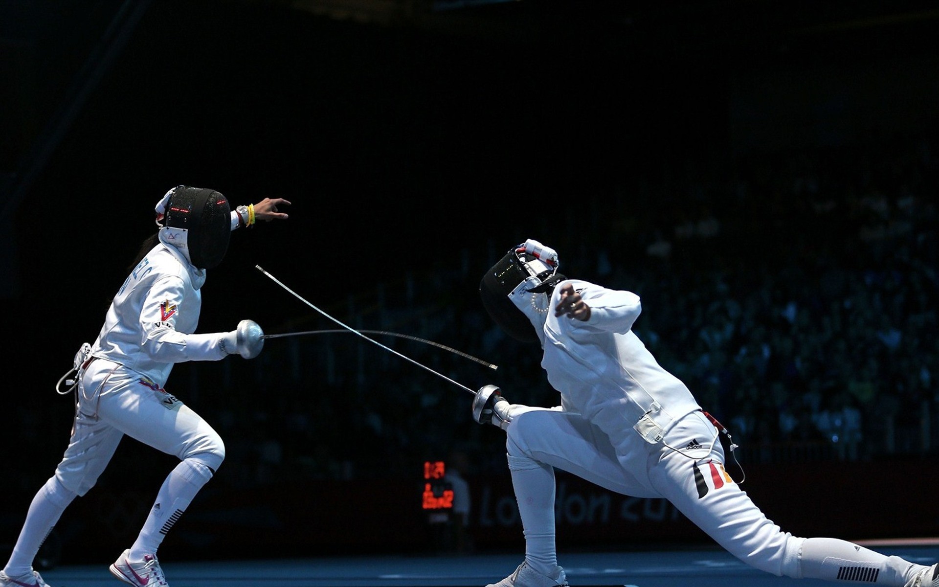 juegos olímpicos competencia movimiento atleta acción desgaste equipo deportivo adulto uniforme atuendo habilidad combate hombre londres juegos olímpicos esgrima