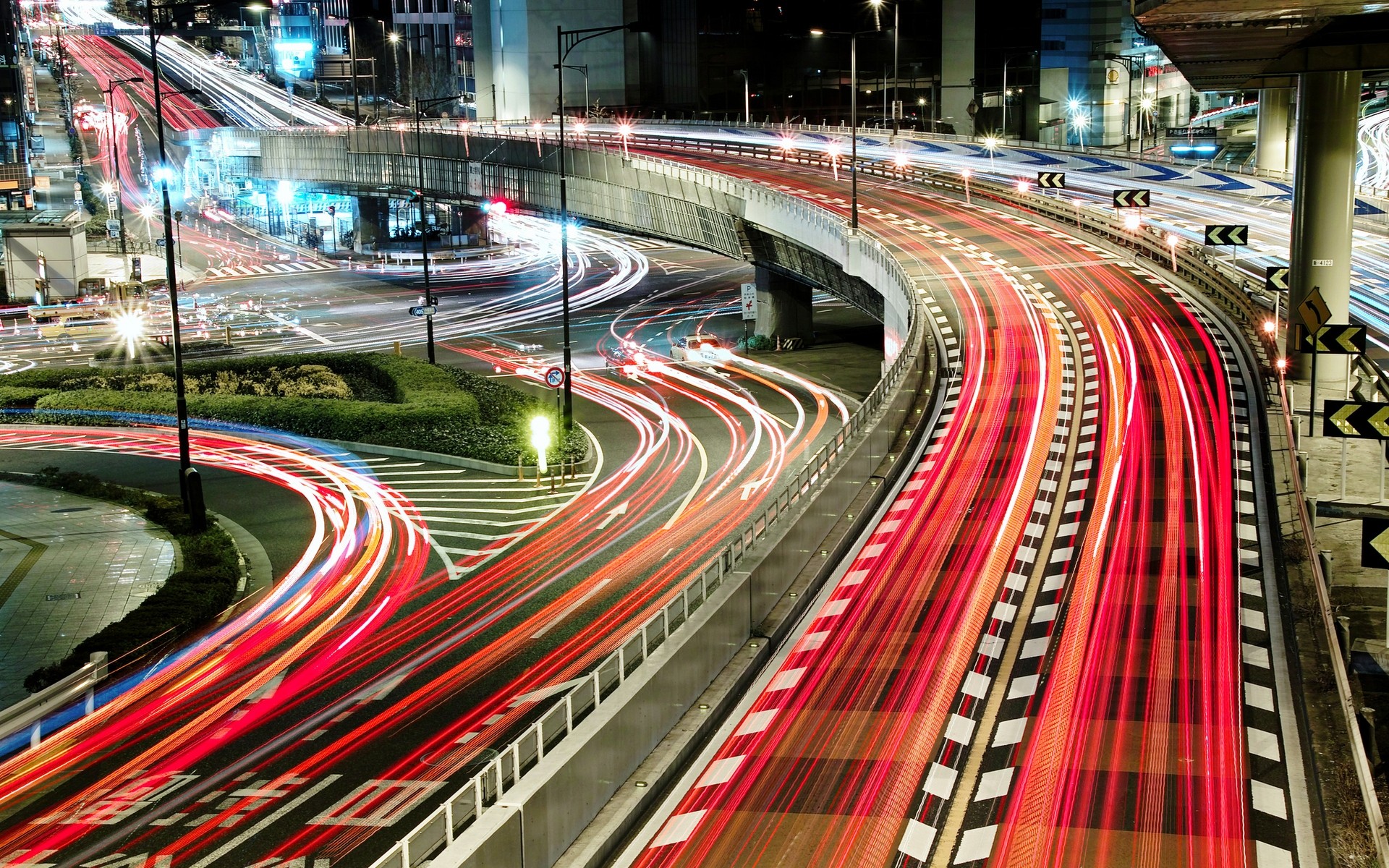 japón desenfoque tráfico carretera sistema de transporte rápido coche carretera tráfico urbano ciudad autobús rush centro de la ciudad negocio moderno calle cuerda velocidad viajes noche luz noche ciudad fondo