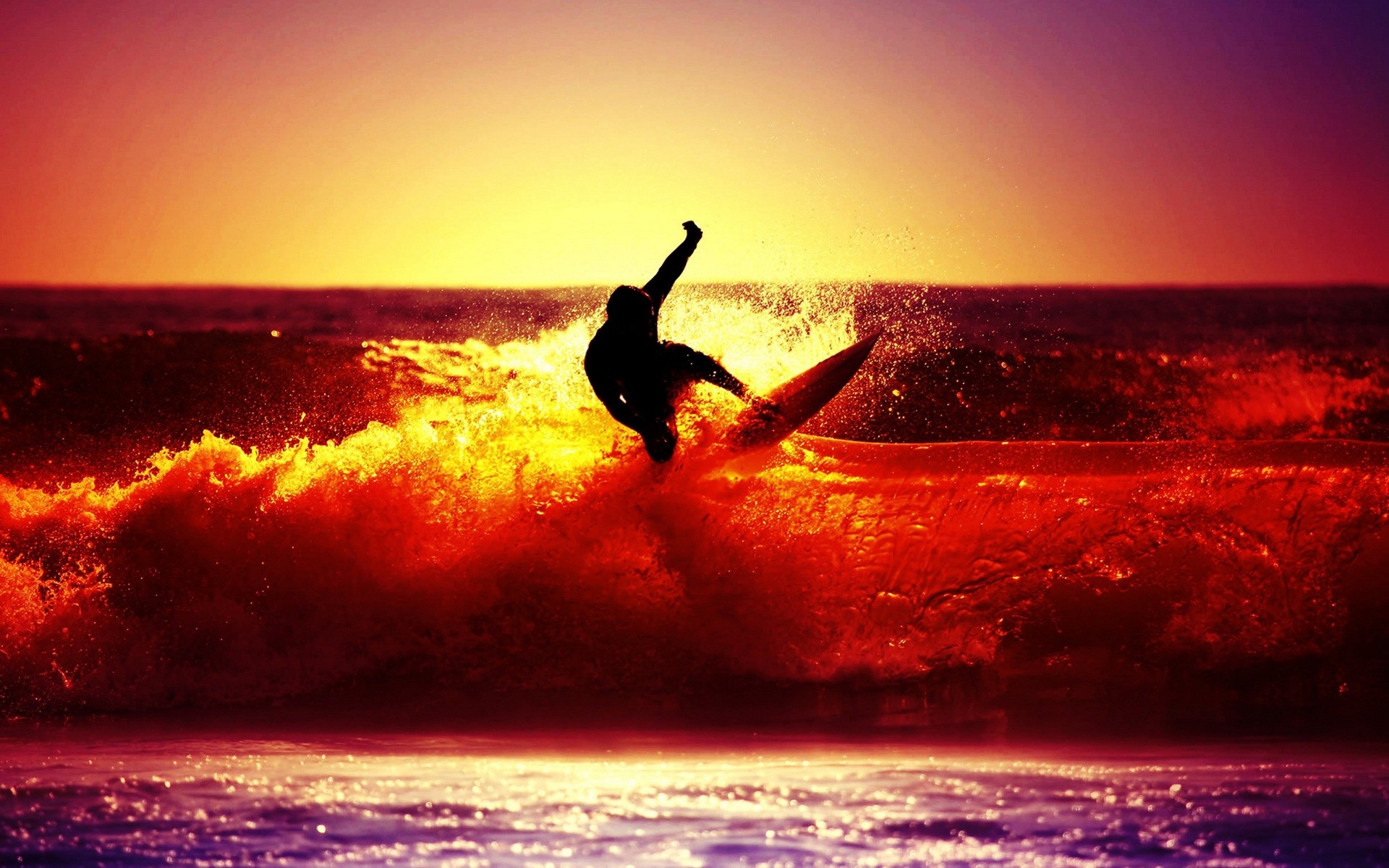 surfing zachód słońca świt woda ocean morze zmierzch plaża wieczór słońce niebo surf koleś fajny