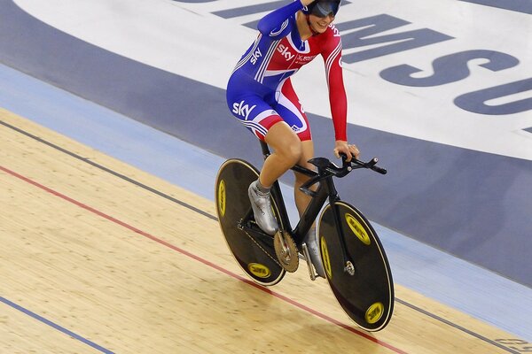 Olympische Spiele Fahrrad-Rennen auf der Strecke