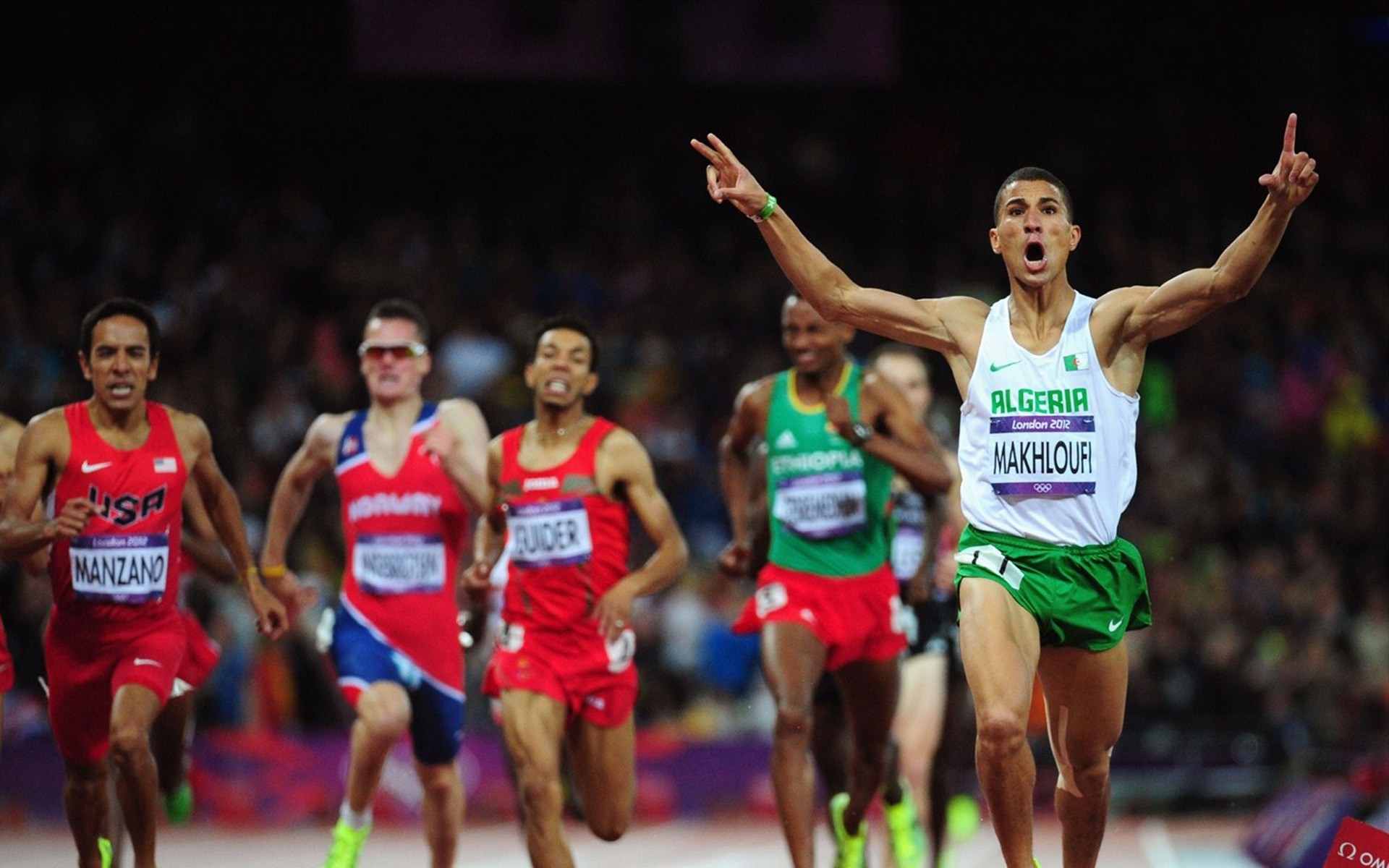 olympic games competition athlete race motion track and field runner action footrace victory adult challenge jogger stadium energy effort london 2012 athletics