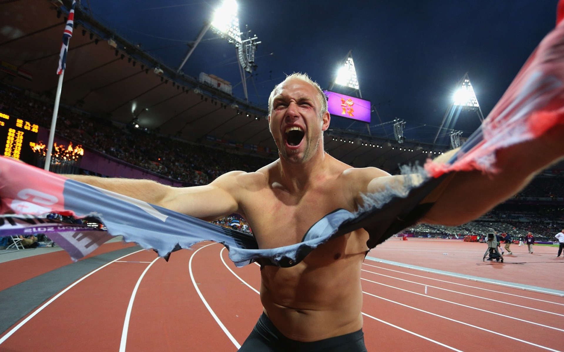 jeux olympiques compétition athlétisme course coureur stade mouvement athlète adulte dépêchez-vous londres 2012 athlétisme