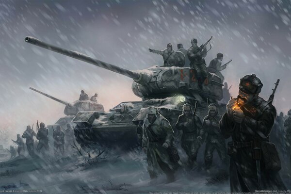 雪和霜阻止不了要打仗的人
