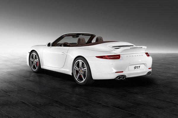 Fast white car