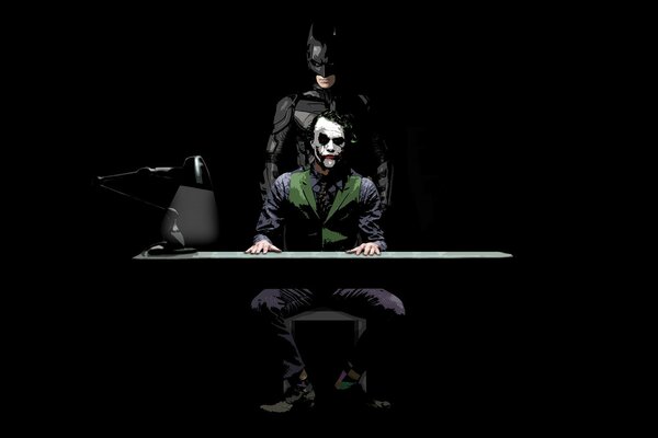 Desktop image of joker vs batman