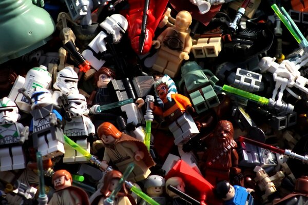 Competition of lego robots and cars
