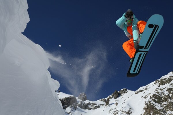 Aventura de snowboard extrema