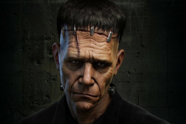 Frankenstein s Dark and Sad Monster