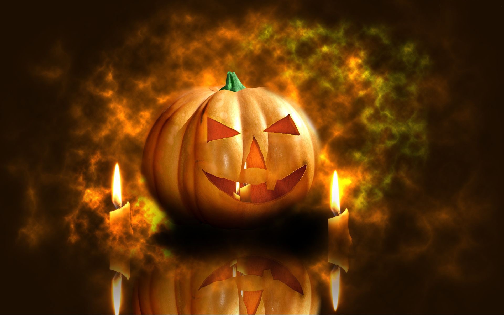 halloween flamme noël vacances bougie flou magie brûlé salut res citrouille bougies