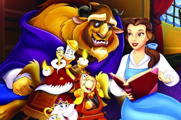 Dessins animés de notre enfance la Belle et la Bête 