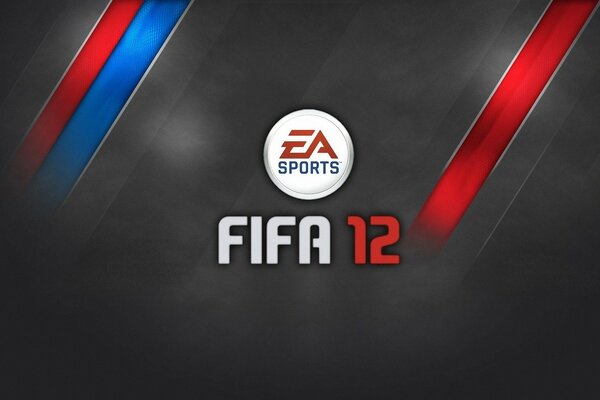 Piłka nożna FIFA 12 logo ciemny