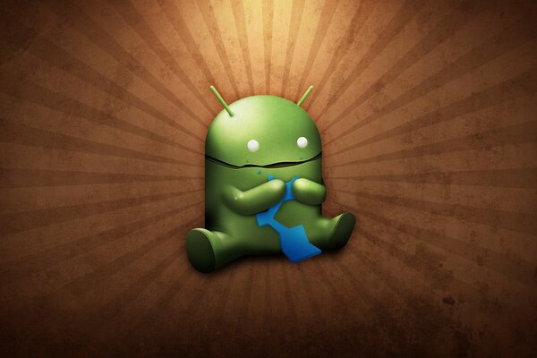 Logo Android na pulpicie