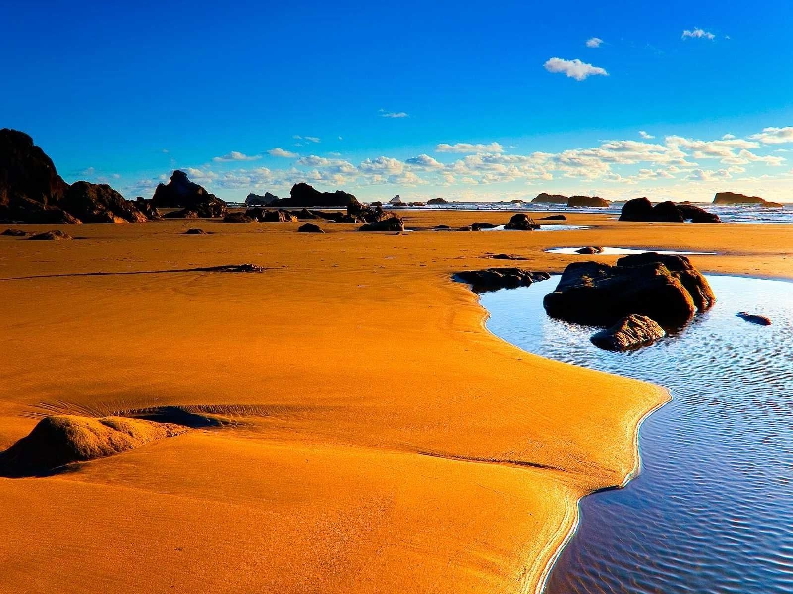 paysage coucher de soleil eau sable aube voyage paysage plage désert mer soir ciel soleil océan