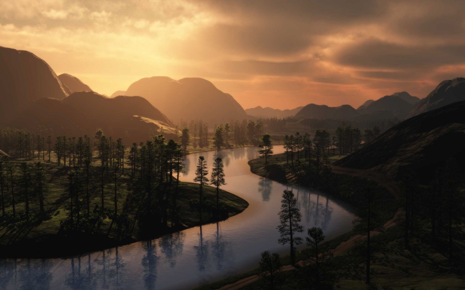 sonnenuntergang und dämmerung wasser reflexion see berge dämmerung sonnenuntergang reisen landschaft fluss nebel abend im freien natur dämmerung